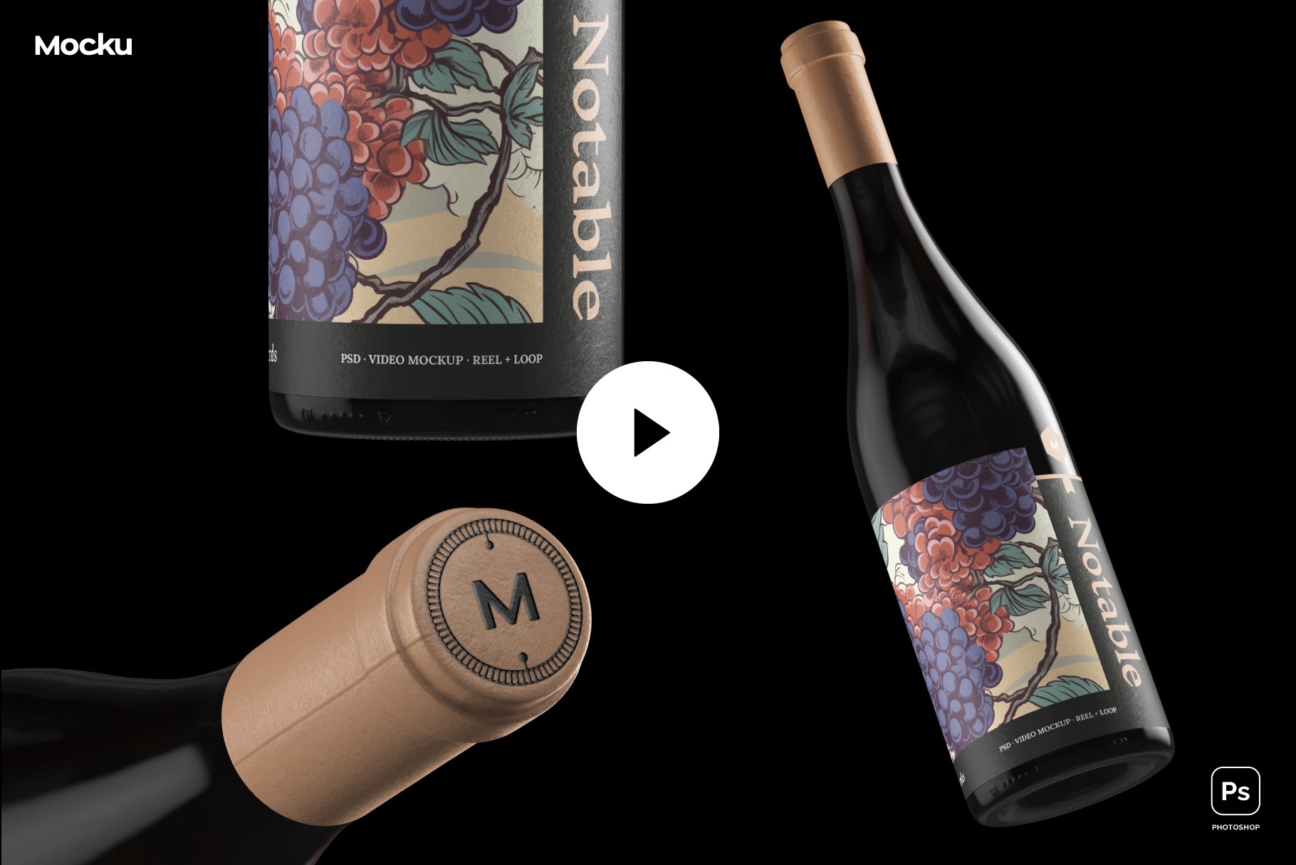 Burgundy Wine Video Mockup - Notable Collectionthumbnaile