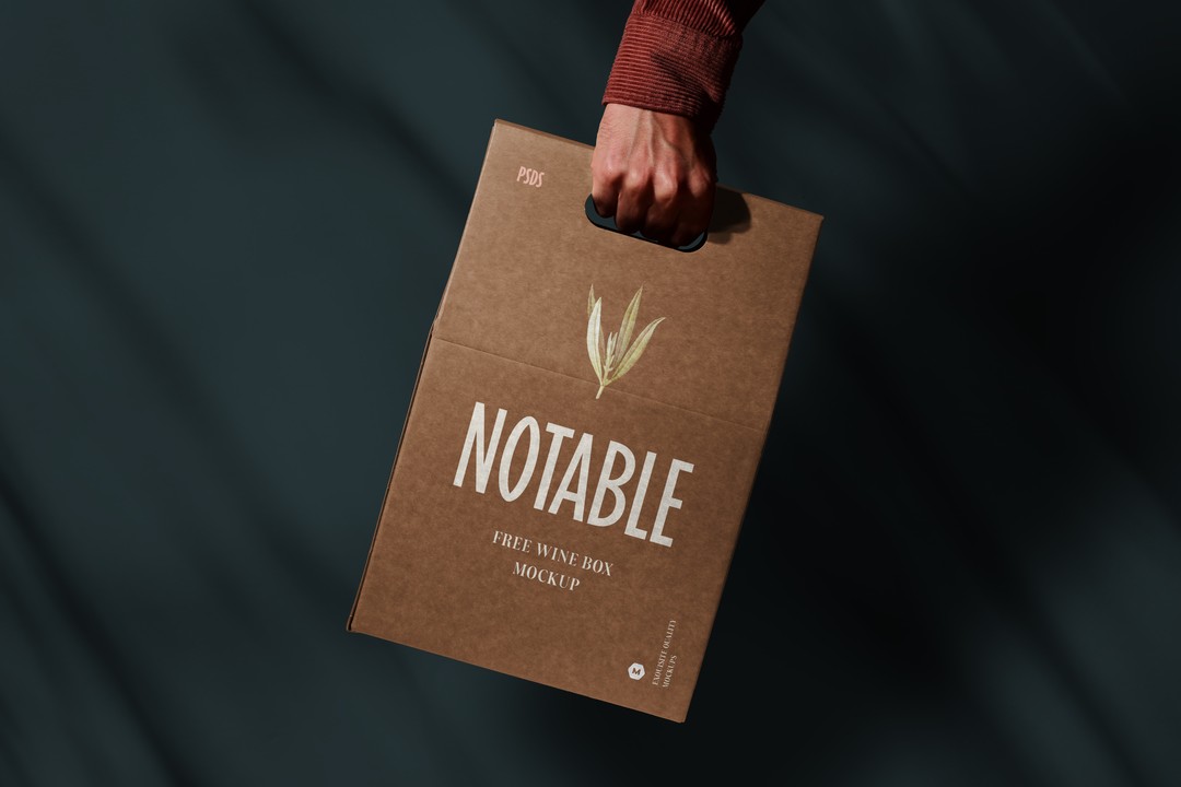 FREE | Wine Box Mockup