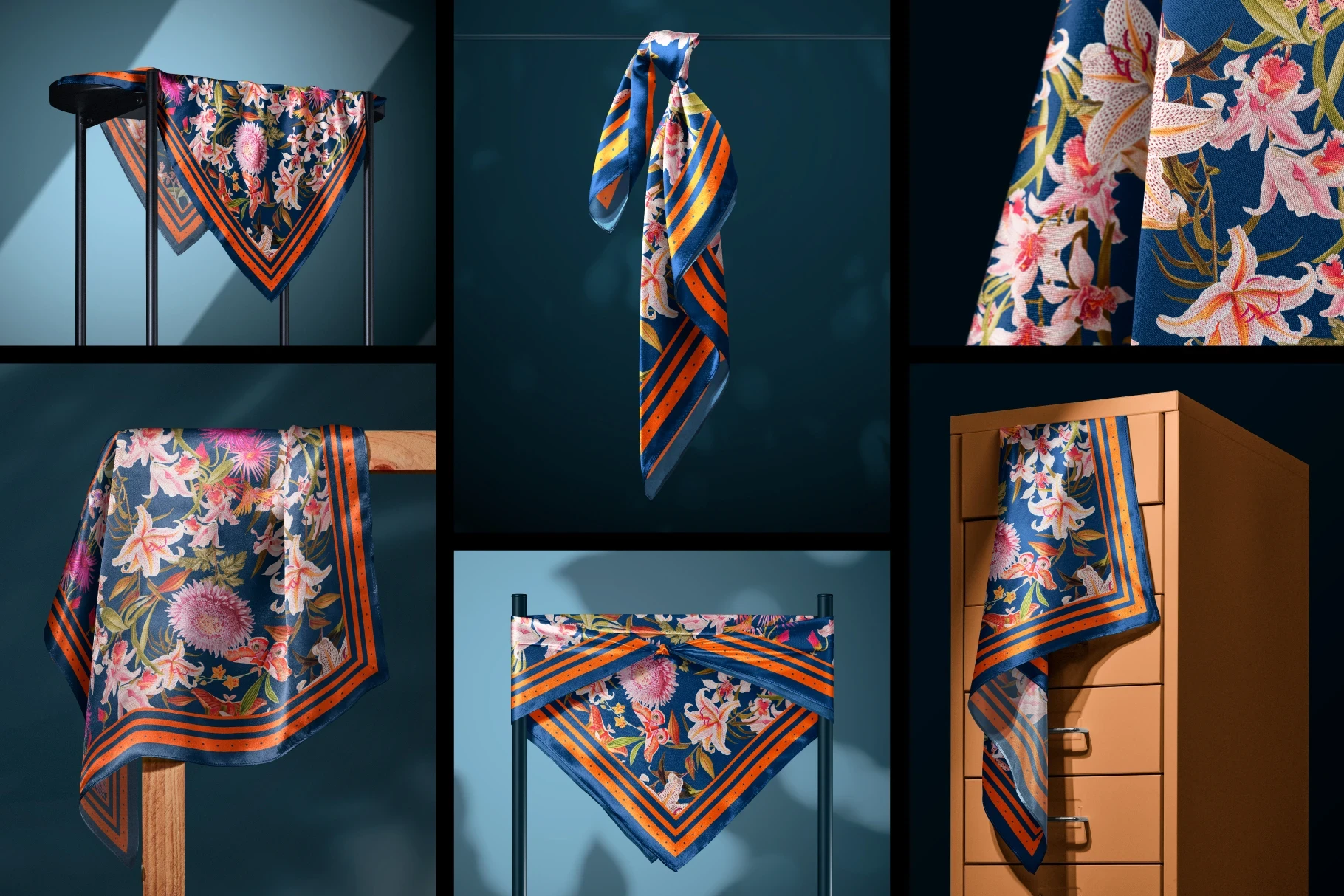 Silk scarf mockup - Studio Series 03thumbnaile